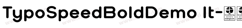 TypoSpeedBoldDemo It字体转换